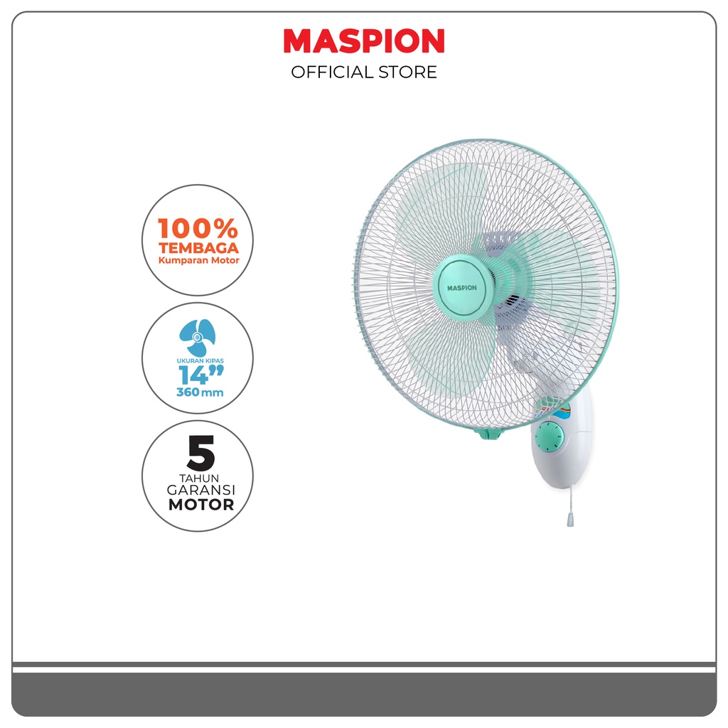 Maspion Wall Fan Kipas Angin Dinding 14 Inch MWF-37K