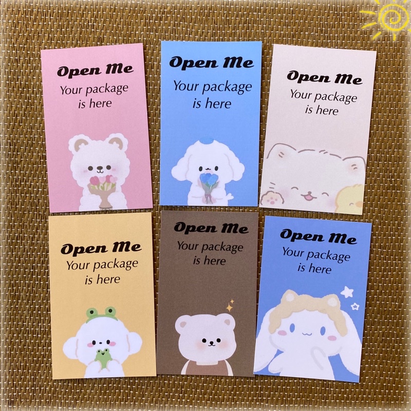 

1pcs sticker open me / sticker segel paket new collections