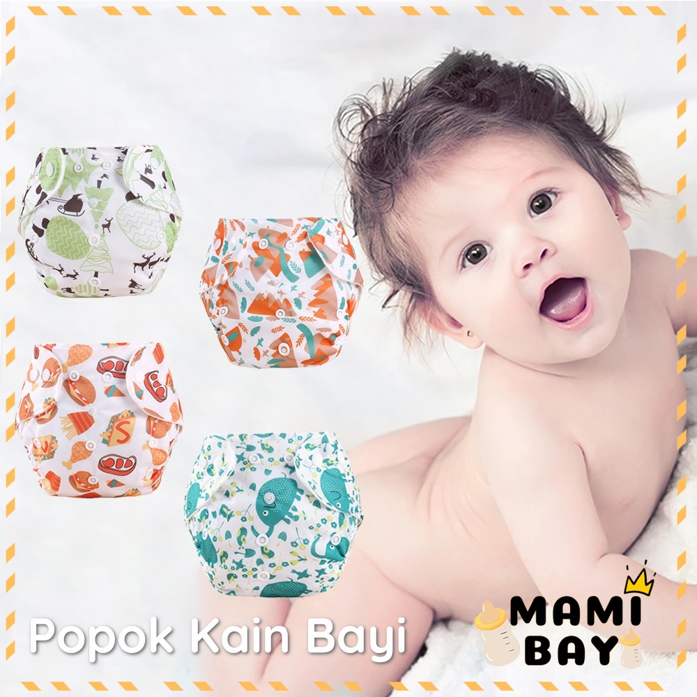 Mamibayi Popok Kain Celana Bayi Training Pants Anak Kancing Cloth Diaper Clodi Bayi Dapat Dicuci