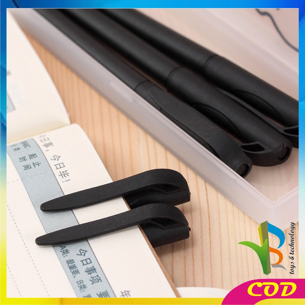 RB-A45 Pulpen Hitam 0.7mm Motif Polos Tinta Hitam Simple Ballpoint / Pena Alat Tulis Kantor Sekolah Pens Black Import