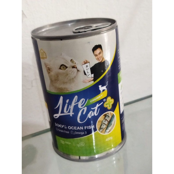 Life Cat Plus Chunky Ocean Fish Kaleng Kitten Adult 400 gr Makanan Kucing Basah