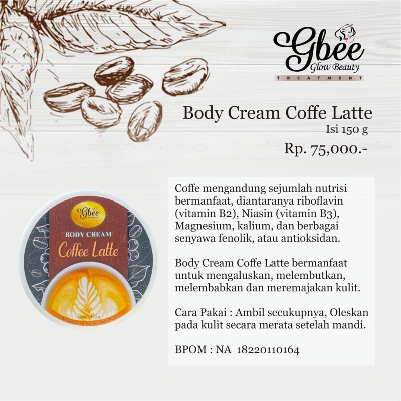 BODY CREAM COFFE LATTE