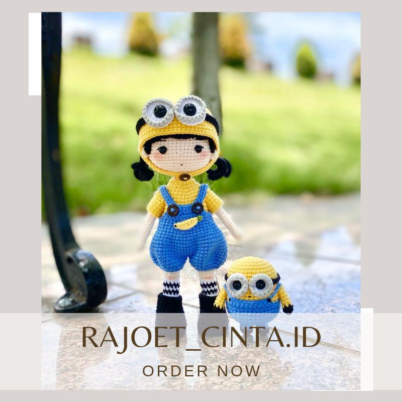 BONEKA RAJUT ANAK PEREMPUAN MINION GIRL