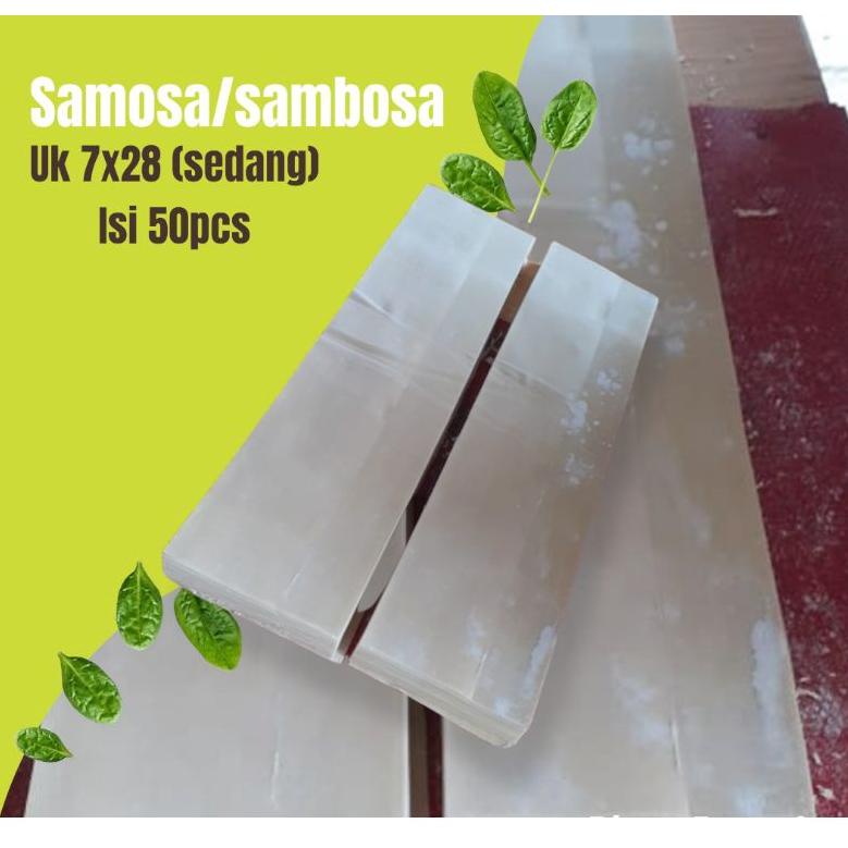 

Stock Banyak.. Kulit sambosa/samosa uk.7x28cm (sedang) isi 50pcs 48