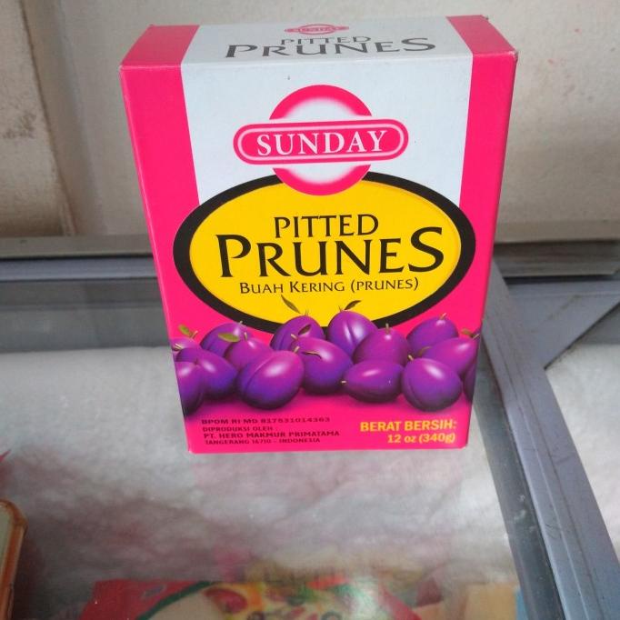 

sunday prunes buah kering 340gr dalam kemasan kotak cocok cake ,dll