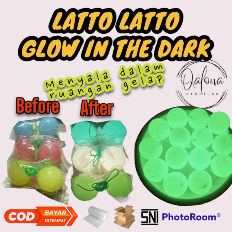 Latto Latto Glow In The Dark | Mainan Latto Latto Menyala Dalam Gelap | Latto Latto Viral
