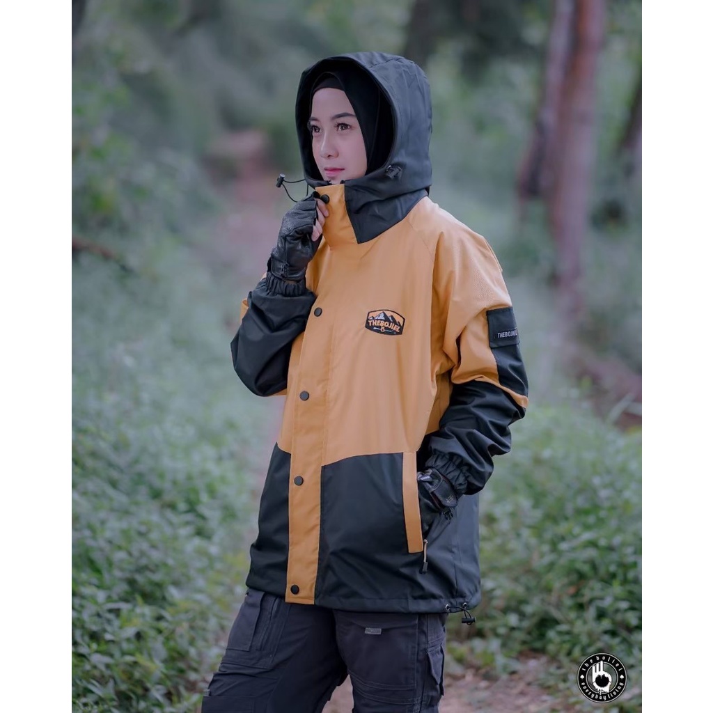 Jaket Outdoor Mountain The Bojiel Taslan Waterproof/Jaket Mountain Original Best Seller/Jaket Gunung Waterproof Anti Air