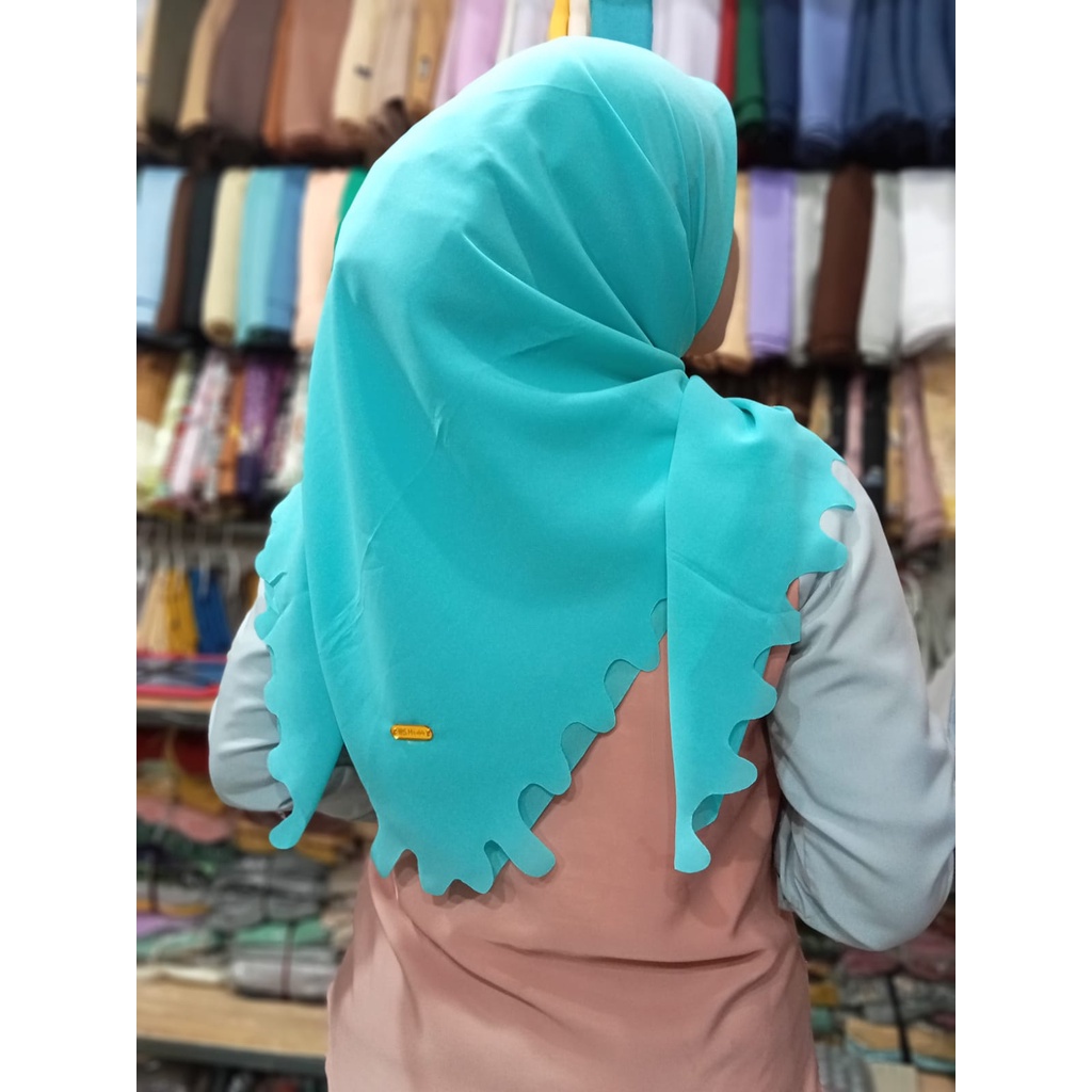 RS Hijab/Segiempat Hijab Kening/Laser Cut/Jari Ready Makassar
