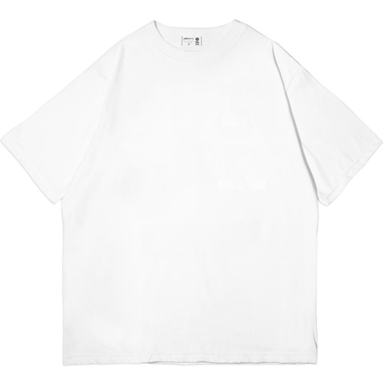 PLAIN Oversize T-Shirt - Pure White (Kaos Polos Oversize 24s)