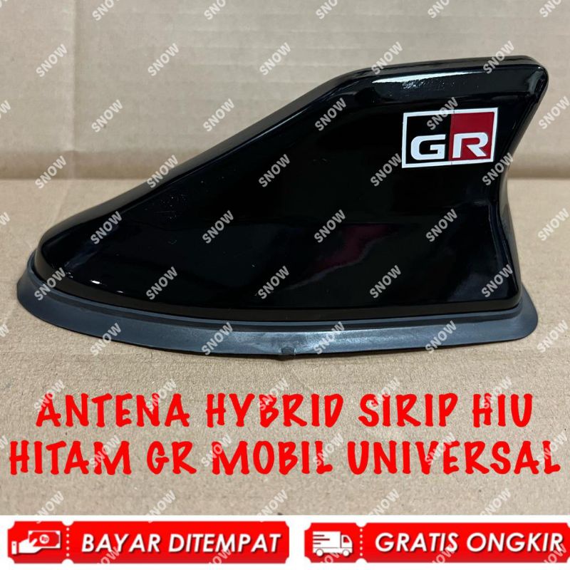 Sirip Hiu Antena GR Hitam Mobil Universal