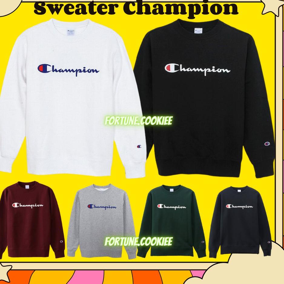 [MBL.10Ja23ѕ] [COD] SWEATER CHAMPION ORIGINAL JAPAN MARKET CREWNECK CAMPION UNISEX SISA EXPORT PRIA 