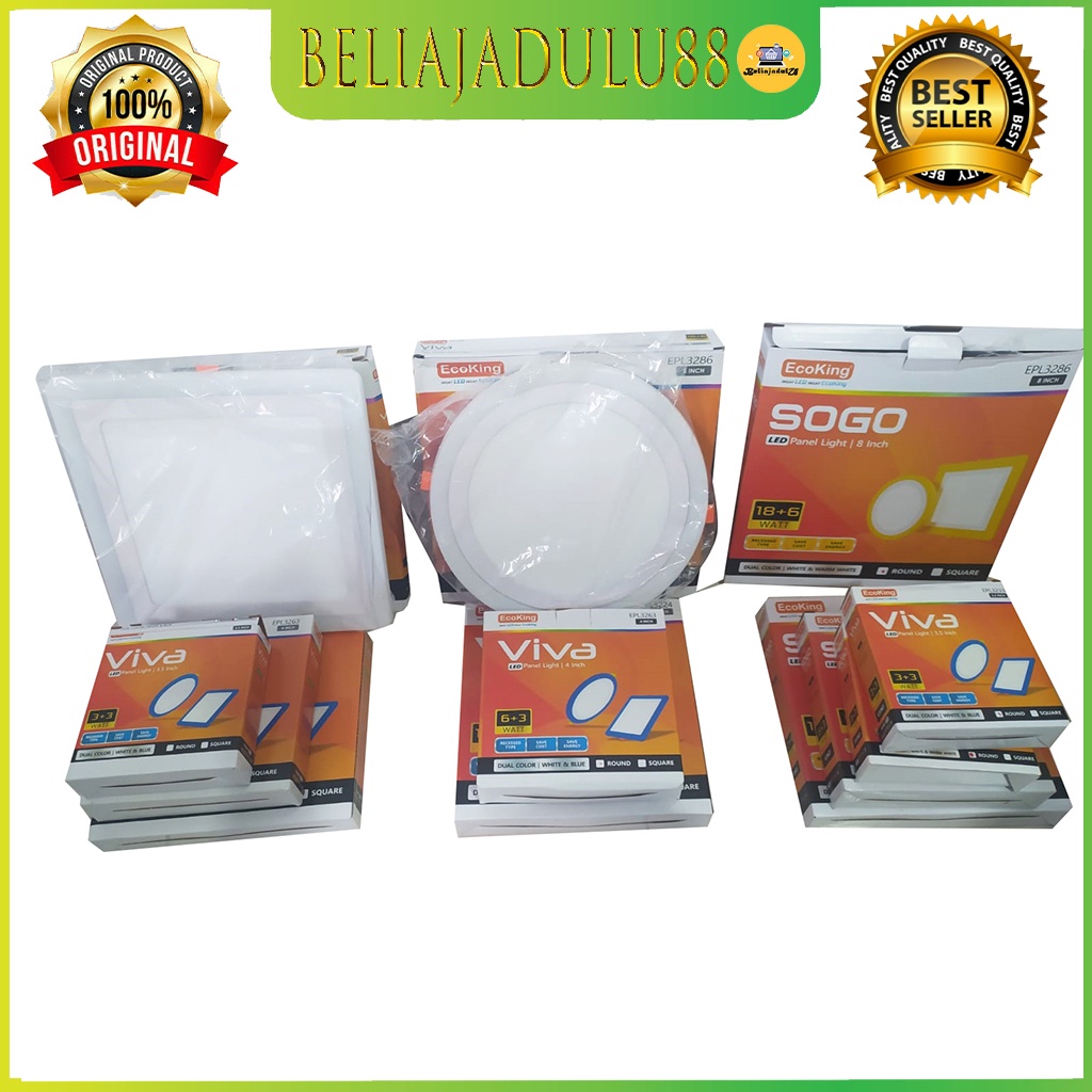 Beliajadulu88 Downlight panel LED 2 warna bulat dan kotak