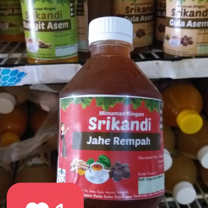 

Terlaris ✨ - Jahe Rempah Srikandi ukuran 1 Liter 2.1.23