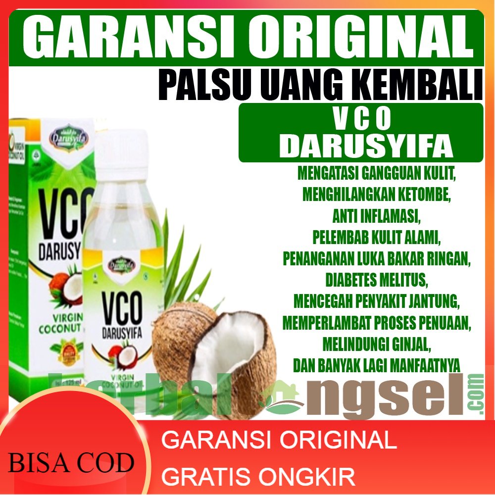 VCO DARUSYIFA 125 VCO OIL VCO VIRGIN COCONUT OIL ORIGINAL BPOM BUKAN VCO SR12 LEBIH AMPUH MINYAK KEL