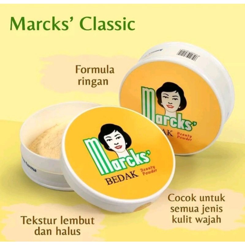 MARCKS' Beauty Powder / Bedak Marcks' 40gr