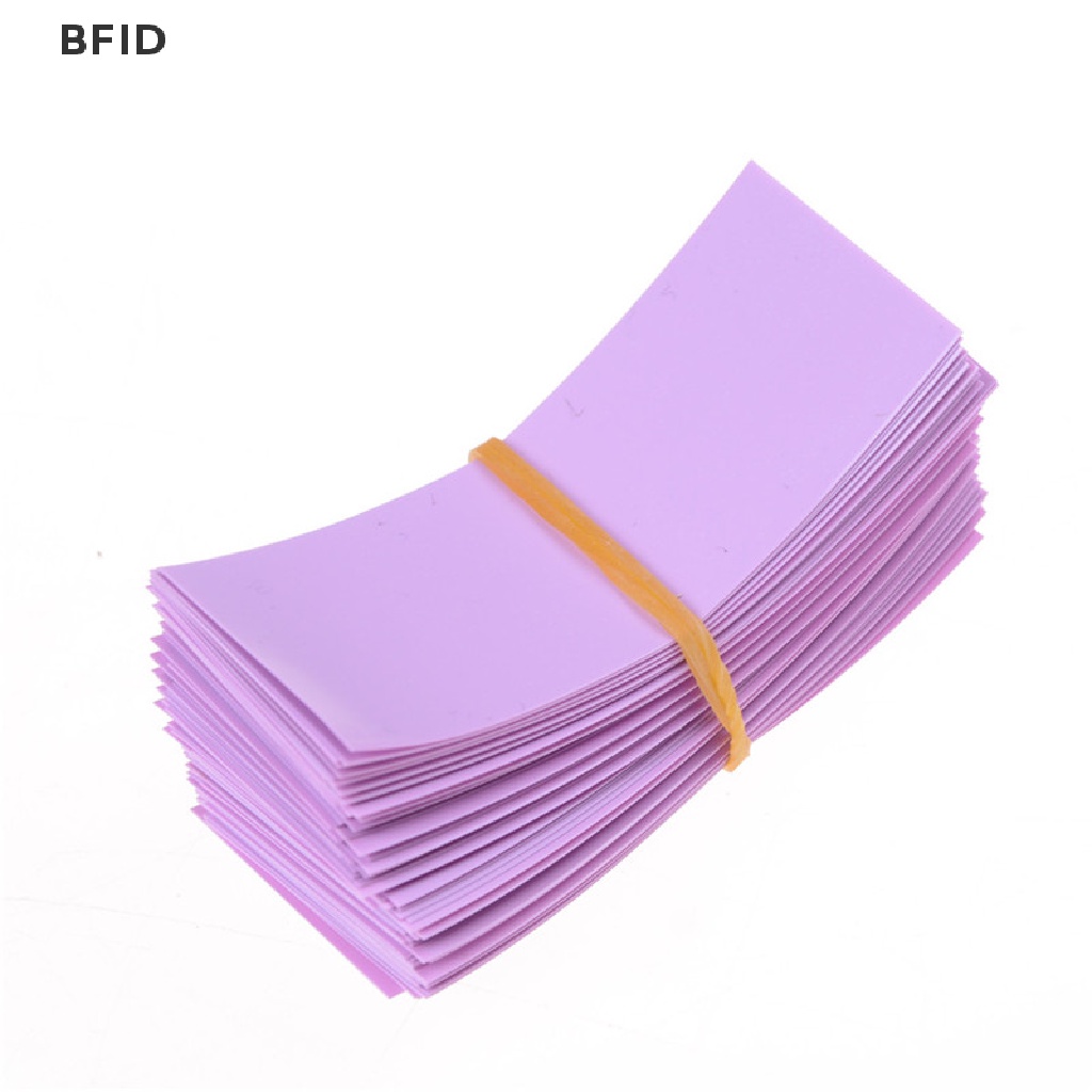 [BFID] 100pcs 18650bungkus PVC Heat Shrink Tubing Pre-cut Precut [ID]