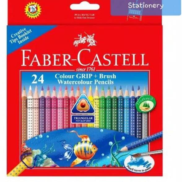 

빠 Pensil warna 24 / Colour grip watercolour pencils 24 warna faber castell Update!