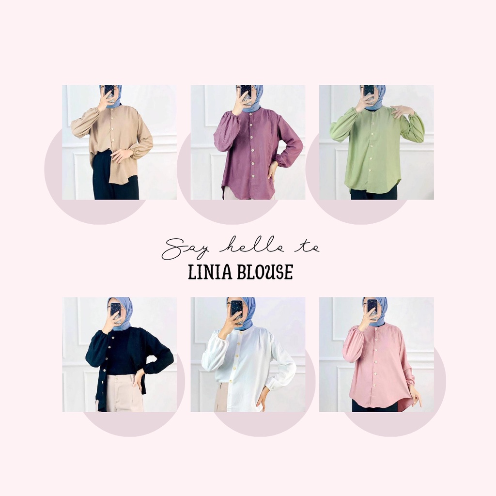 BLOUSE KERJA WANITA / BLOUSE BUSUI WANITA / KEMEJA BIG SIZE WANITA / LINIA BLOUSE DEEWIDIY