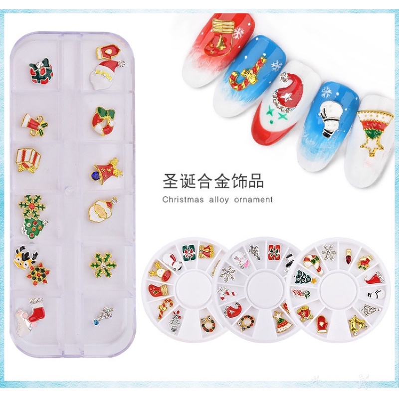 Nail Whell CHRISTMAS Nail Art/ Hiasan Kuku 3d Nail Art CHRISTMAS / Aksesoris Nail Art NATAL / HIASAN KUKU CHRISTMAS