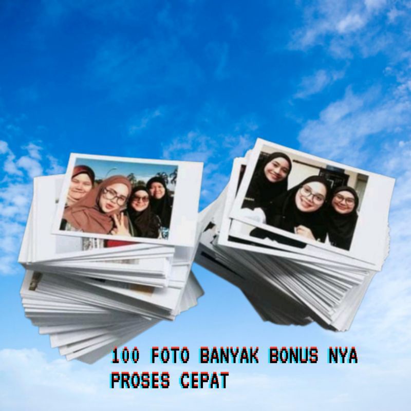 CETAK FOTO POLAROID BTS CUSTOM ORIGINAL 2R (9X6) WATERPROOF