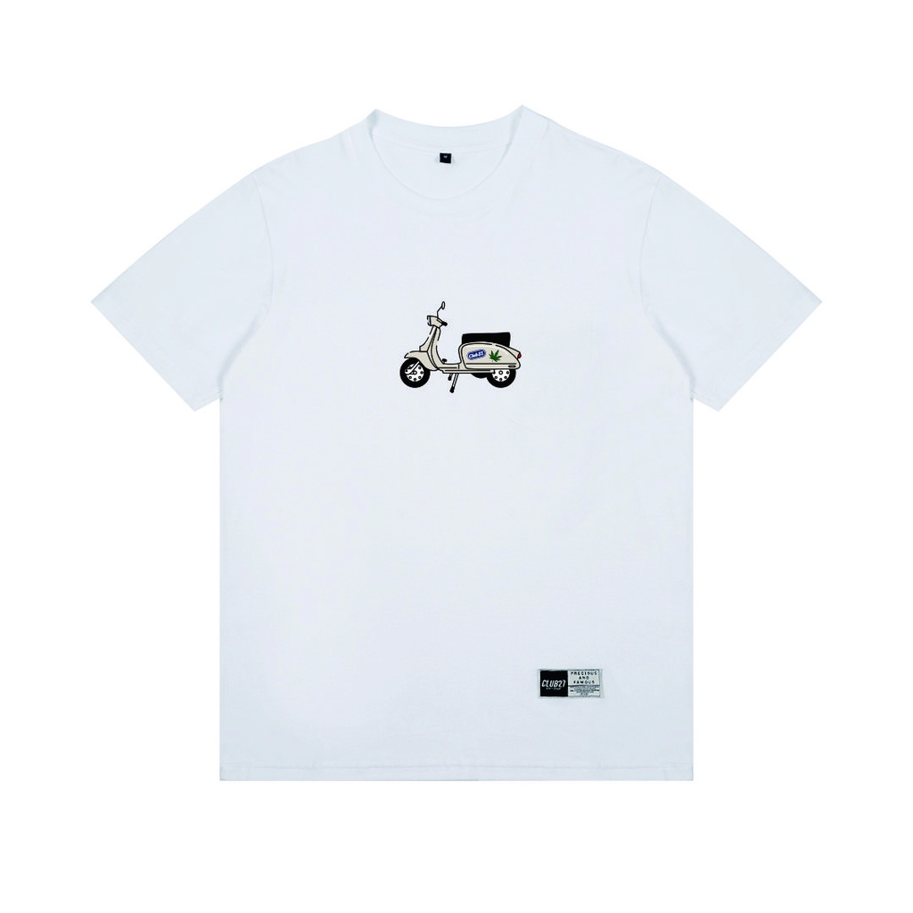 Club27 Kaos Pria Distro Vespa White