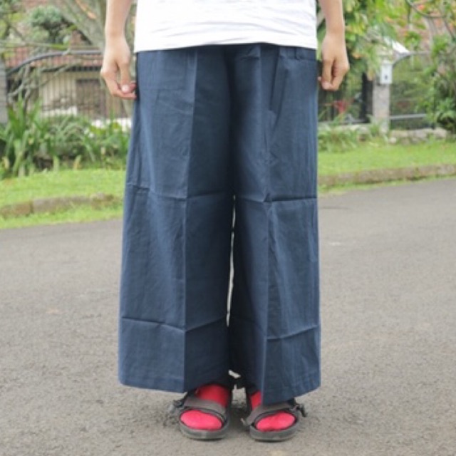 Celana Wanita Kulot Navy Panjang All Size Celana Panjang Katun Wanita Kulot / Celana Kulot Wanita Ba