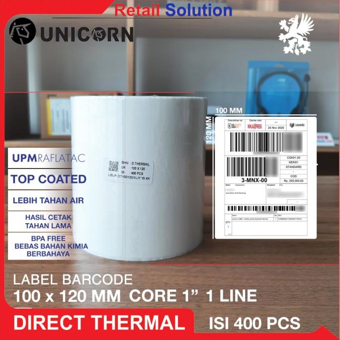 

Stiker Label Barcode Thermal 100x120 mm / 100 x 120 mm / 100x120mm PROMO