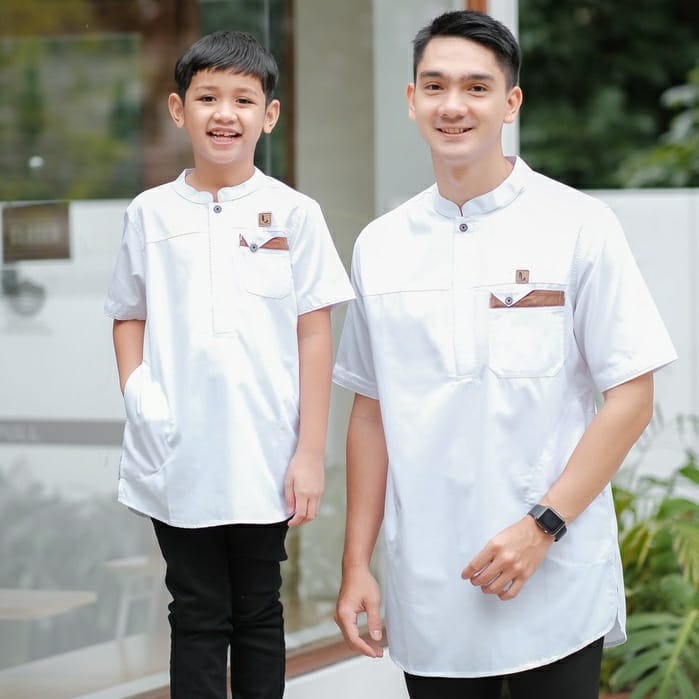 Koko Couple Ayah Dan Anak Koko Kurta Premium / Qurta Pakistan Kapel Ayah Dan Anak Laki-Laki