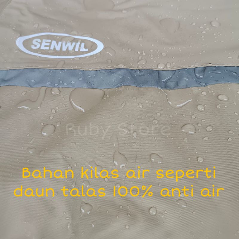 Jas Hujan Senwil Pria Wanita Dewasa Bahan Pvc Tebal Original Mantel Setelan Cewek Cowok Raincoat Motor Anti Rembes Kuat Best Quality