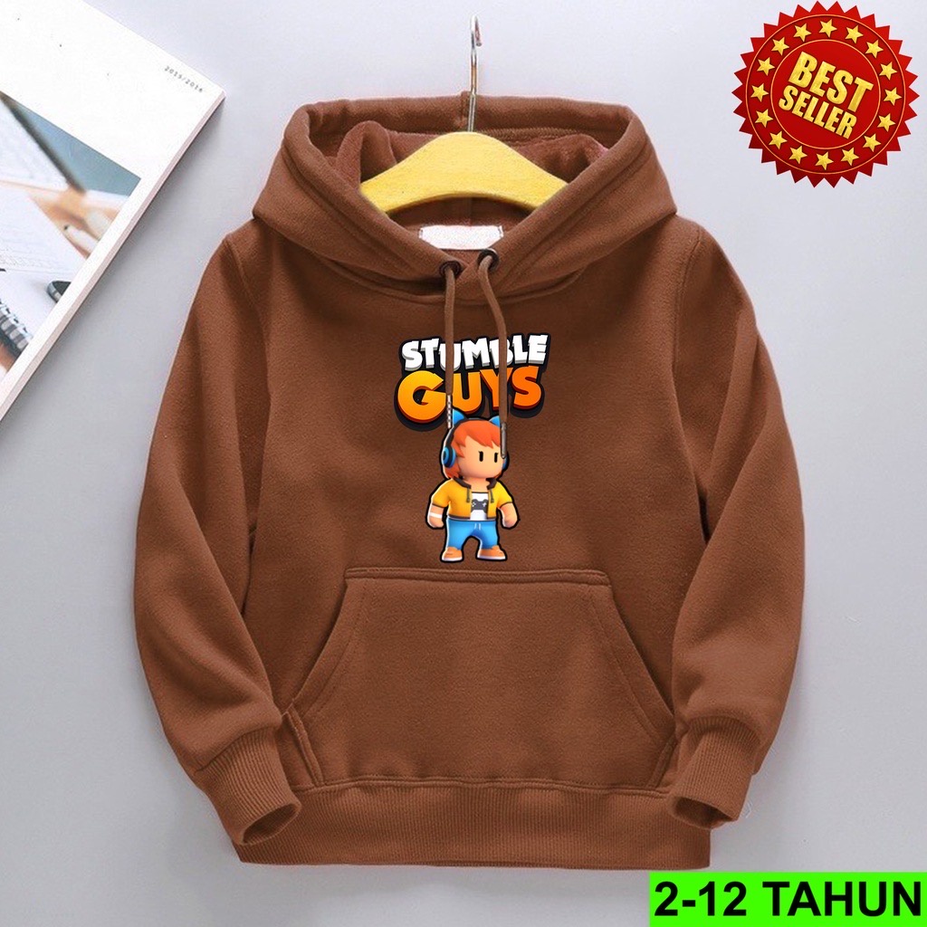STUMBLE GAS ALONE Jaket Hoodie Anak Viral Bahan Fleece II Jumper Hoodie Anak  STUMBLE GAS ALONE II Sz M - XL ( Laki Laki &amp; Peremepuan )