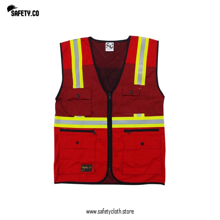 Rompi Rompi Safety Merah Sco