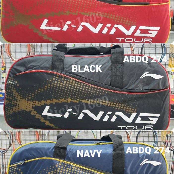 Kar Tas Badminton Lining Abdq274 Tour - Thermo Bag 2R - Kotak - Original