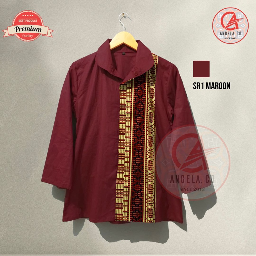 Blouse Batik Batak | Kemeja Batik Etnik Wanita Motif Ulos