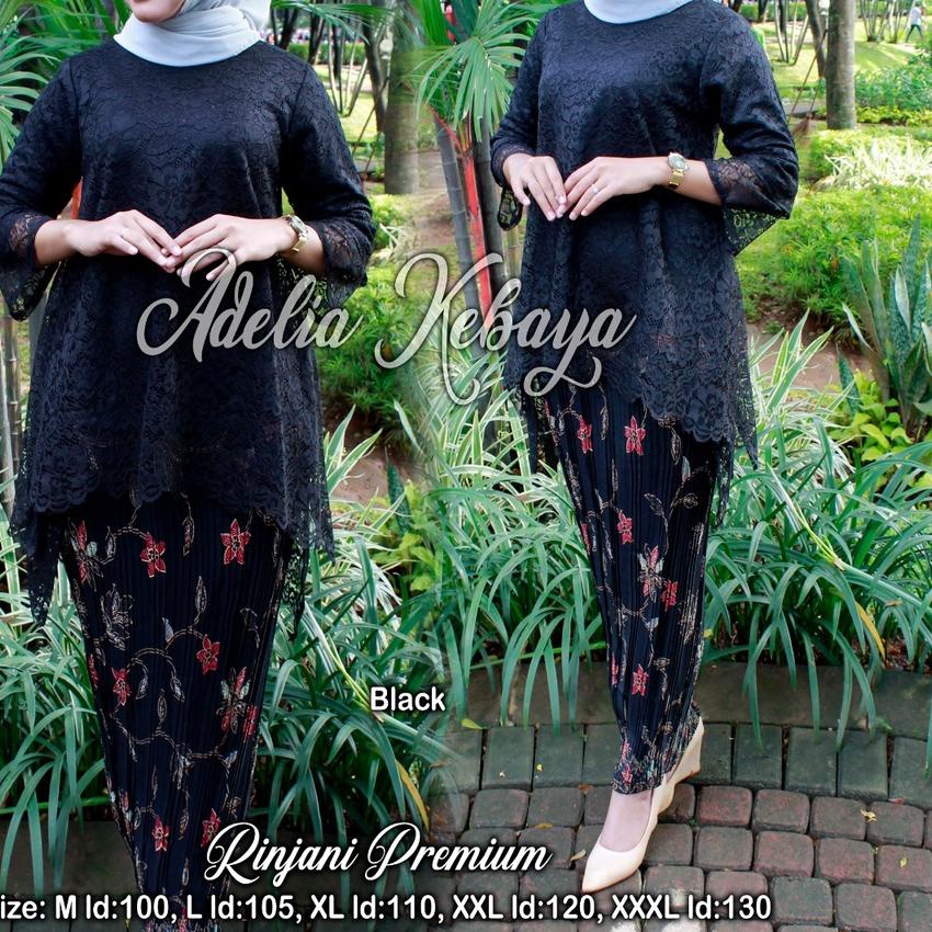 Terbaru | TD4 | ADE> KEBAYA BRUKAT JUMBO  SET KEBAYA RINJANI BRUKAT MODERN - MODEL KEBAYA BRUKAT KEK