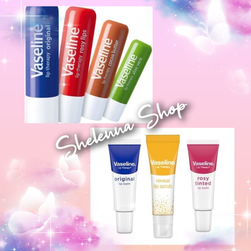 Vaseline Lip Therapy Balm Stick ||  Lip Care Original / Rosy Tinted - Pelembab &amp; Pencerah Bibir