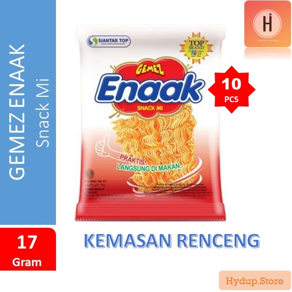 

Gemez Enaak Snack Mi Renceng isi 10 Kemasan 17 Gram