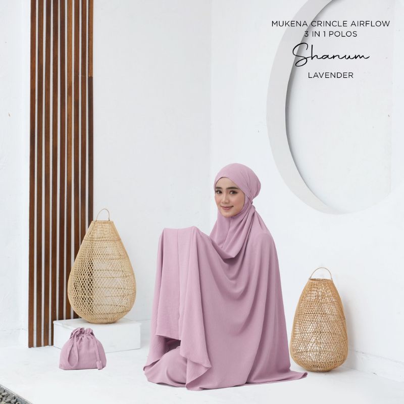 MUKENA LESTI CRINKLE AIRFLOW SUPER JUMBO POLOS