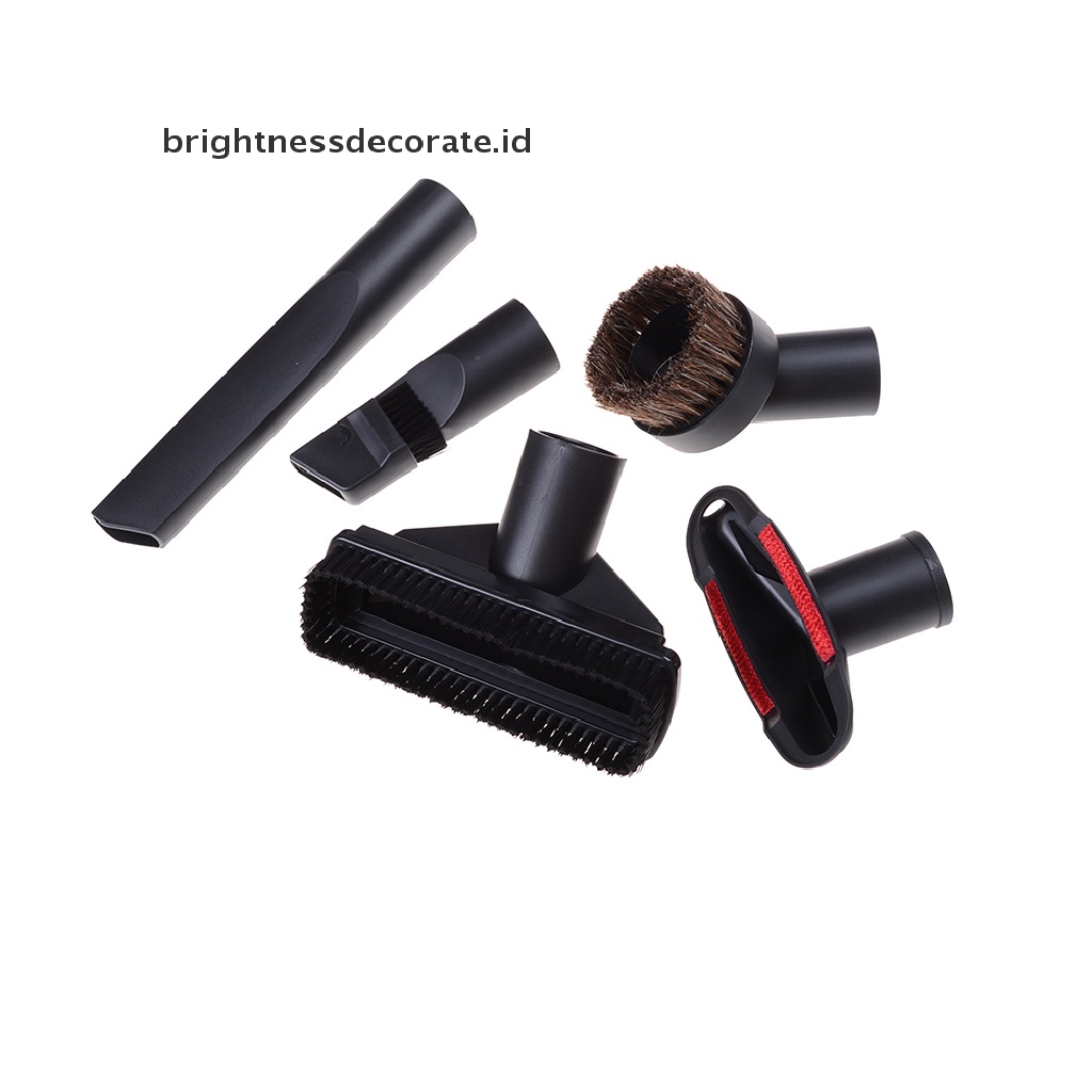 [Birth] 32mm Vacuum Cleaner Brush Nozzle Rumah Dusg Celah Tangga Tool Kit 5in1 Bagian [ID]