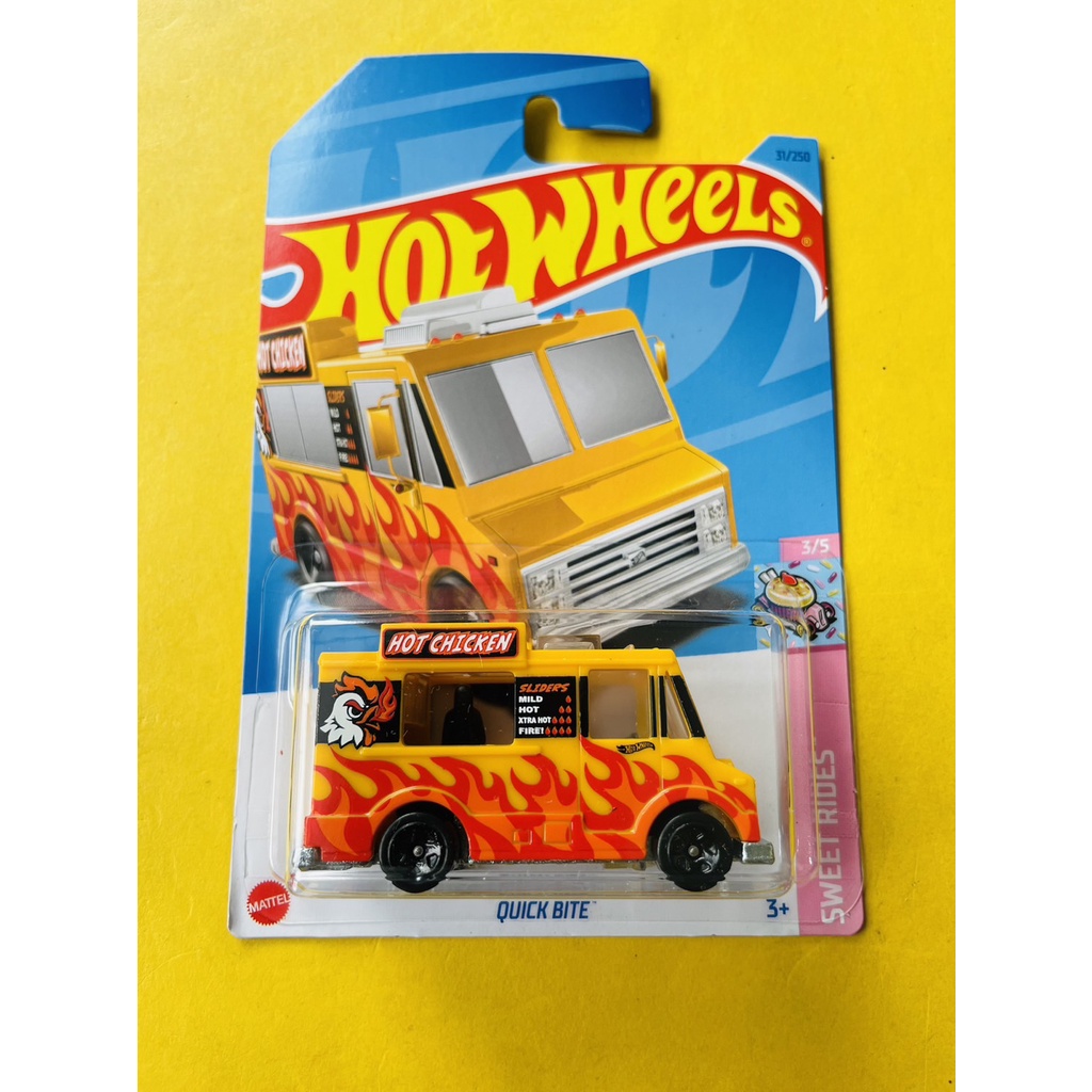 HOTWHEELS HOT WHEELS QUICK BITE ORANGE SWEET RIDERS LOT C 2023 DIECAST MINIATUR MOBIL MAINAN MOBILAN