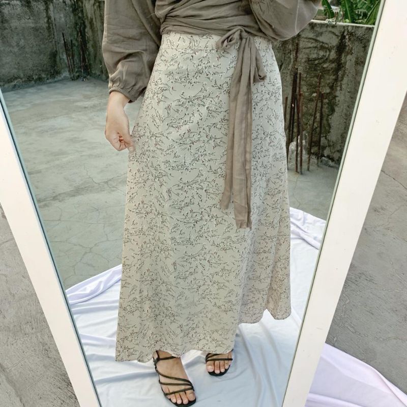 FLORAL SKIRT || ROK FLORA SKIRT || ROK BUNGA || ROK KOREA ||  PATTERN