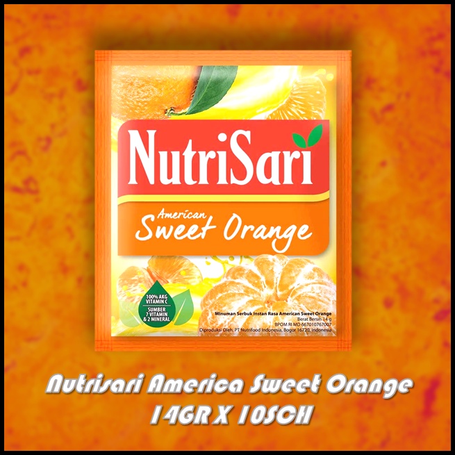 

Nutrisari American Sweet Orange 14GR X 10SCH
