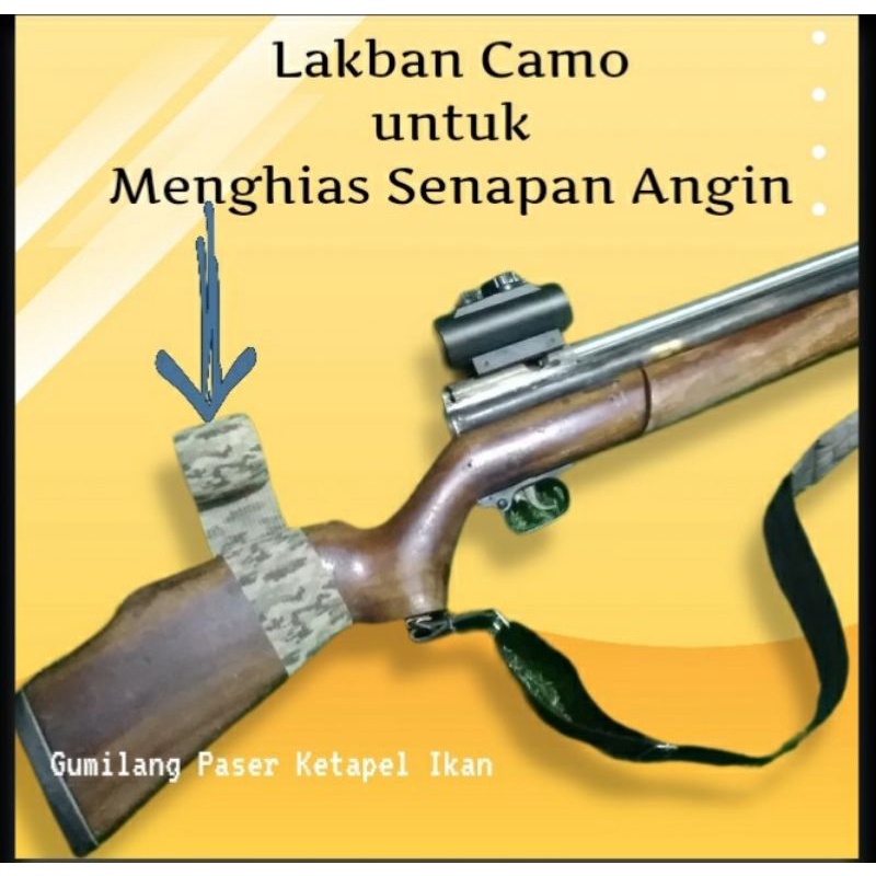 lakban camuflase praktis dan mudah lebar 2,5cm panjang melar 4,5m