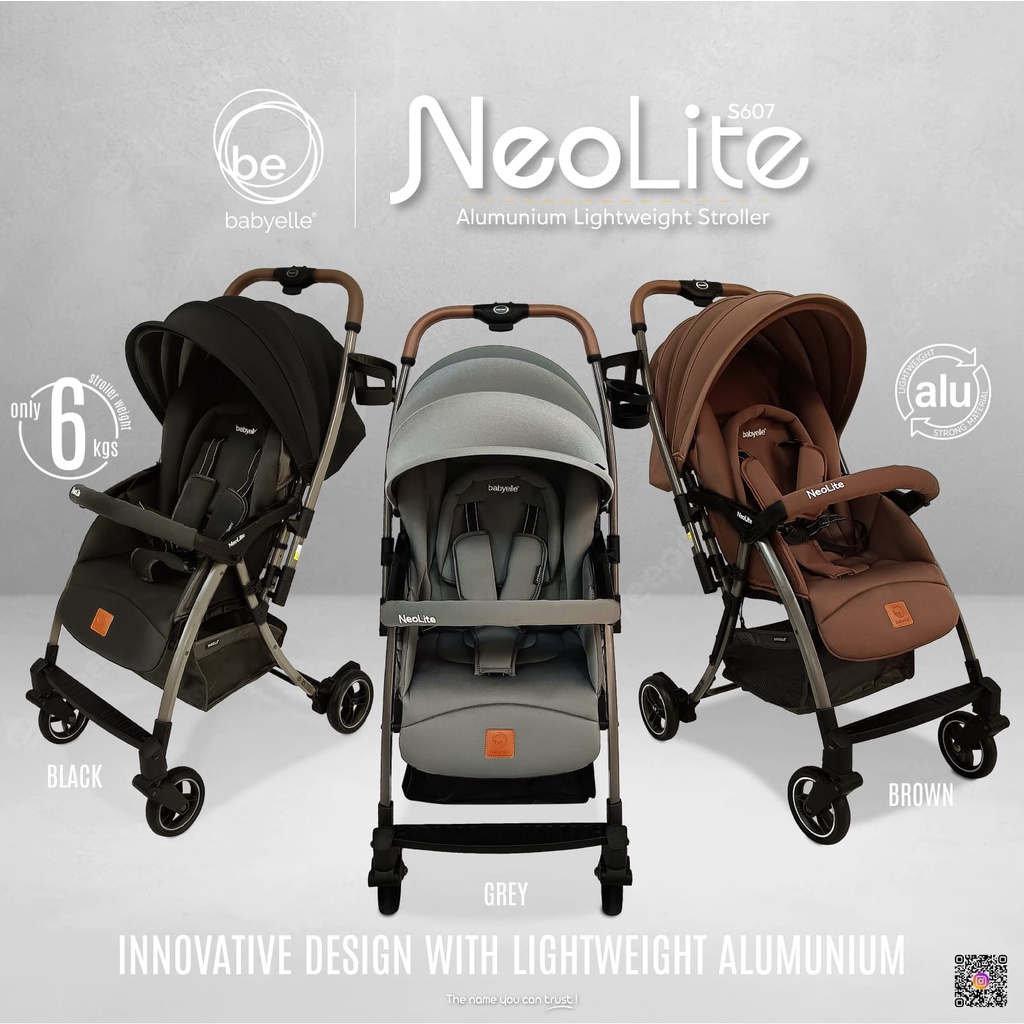 Stroller Babyelle NEOLITE Reversible Stroller S 607 - Kereta Dorong Bayi / Stroller Bayi