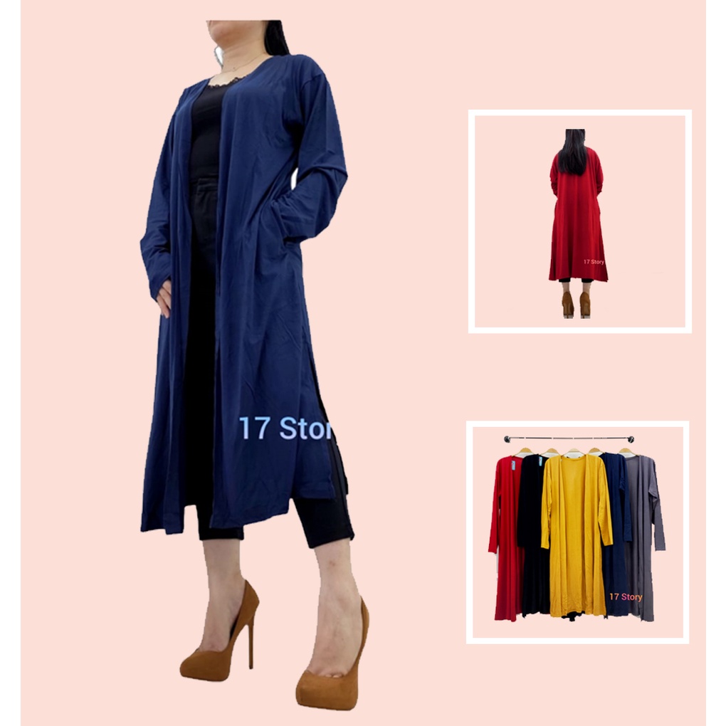 Cardigan Kaos Panjang Wanita Premium Terbaru