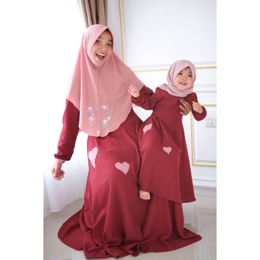 Emmaqueen Navya dress kids GAMIS ANAK (BISA COUPLE SAMA MOM)