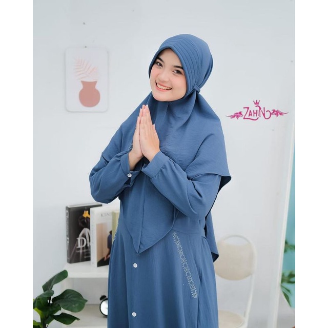 LIANA SET SYAR'I ZAHIN // GAMIS SET KHIMAR // SETELAN BAJU MUSLIM WANITA