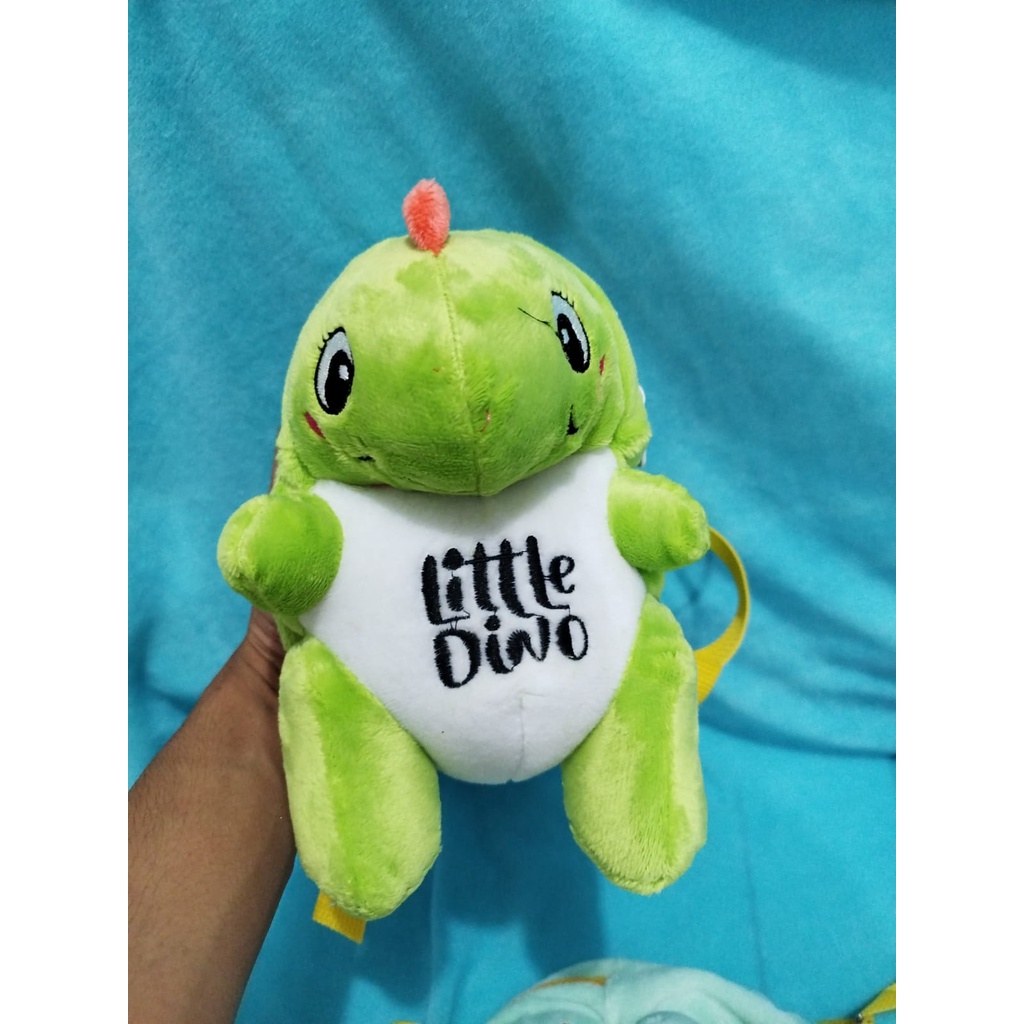 BDKR_TAS - Tas ransel Boneka dinosaurus r Tas Sling Bag Cute tas ransel boneka untuk anak motif beruang Tas SLempang Merangkul bulu Motif boneka lucu/ pikaboy Tas bulu selempang bahu boneka kepala beruang