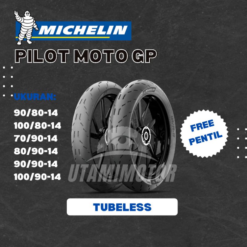 BAN MOTOR MICHELIN PILOT MOTO GP RING 14 100/80-14 100/90-14 TUBELESS