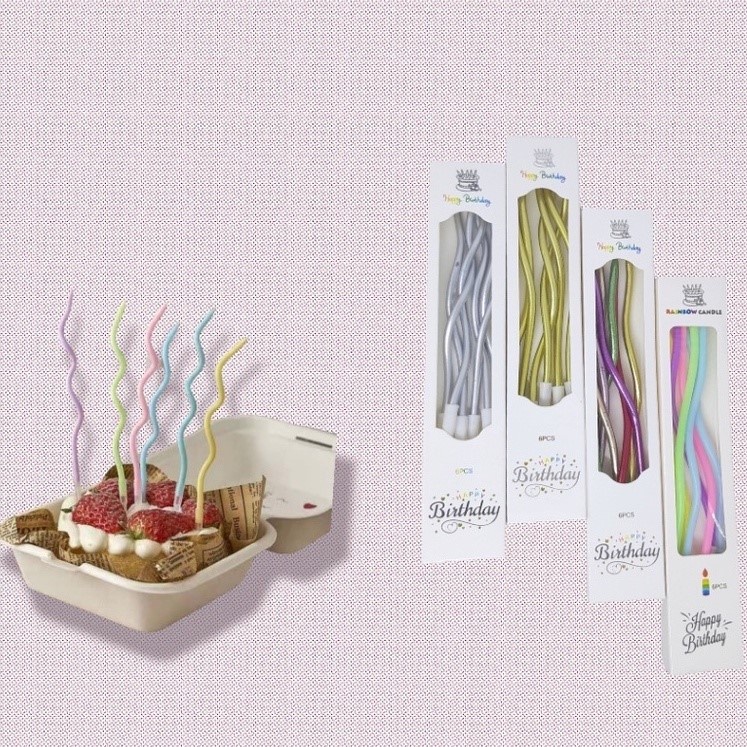 Lilin Spiral Metalik Birthday Candle Premium / Lilin Ulang Tahun