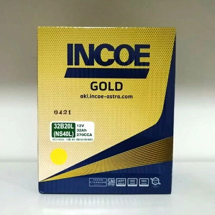 Aki Mobil Honda Brio, Mobilio, Jazz, BRV NS40L NS40ZL INCOE Aki Basah